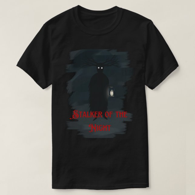 Över trädgårdsväggens beast-stalker natten te t shirt (Design framsida)
