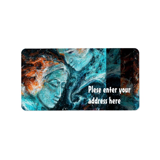 Över utrymmet adressetikett (Framsidan)