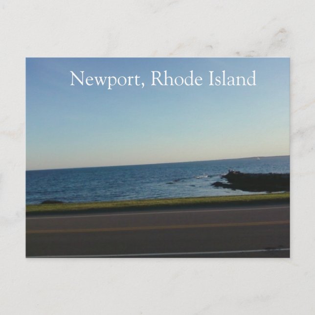 Över väg i Newport, Rhode island Vykort (Framsida)