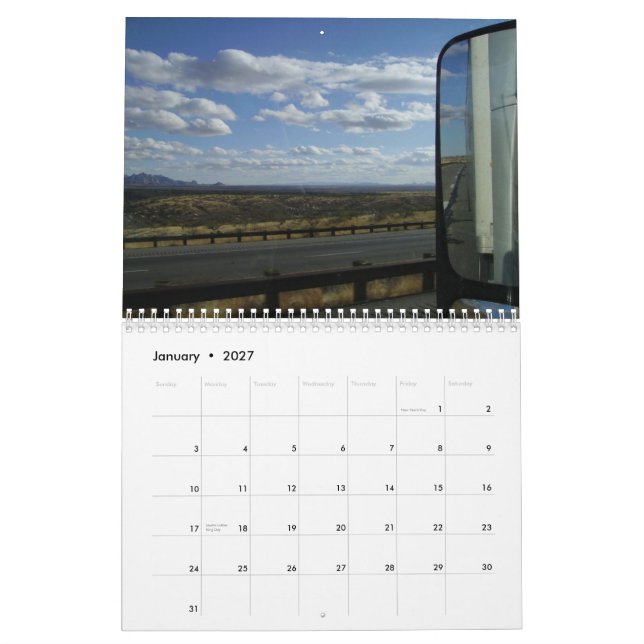Över väglastbilsföraren - A Kalender (Jan 2027)