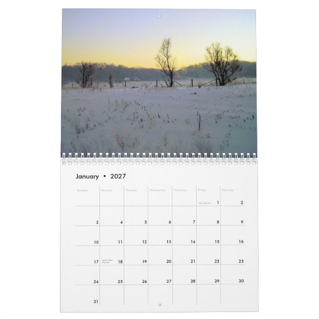 Över väglastbilsföraren kalender (Jan 2027)