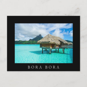 Över-vatten bungalow, Bora Boras svarta vykort