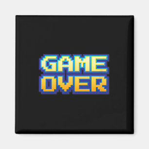 Över Vintage Retro TV-spel Arkad 80-tal 90-tal Magnet