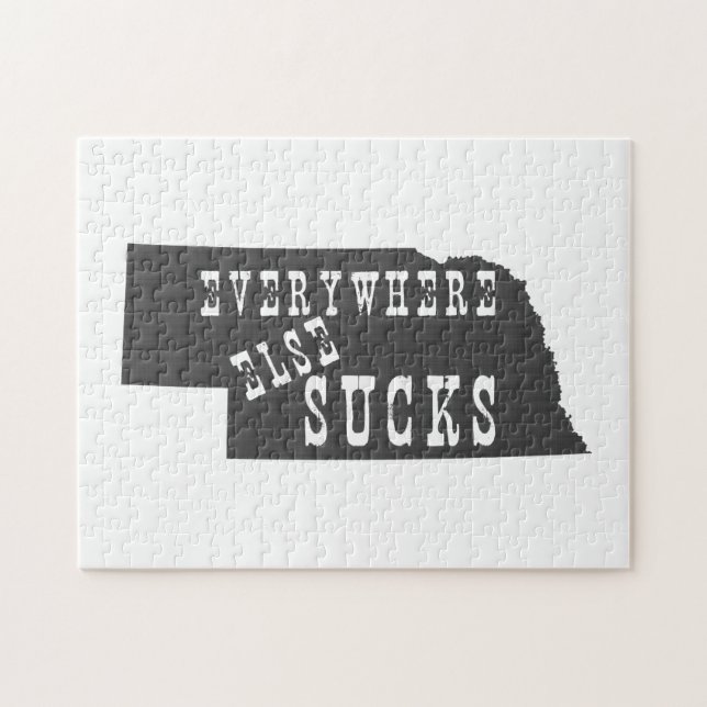 Överallt Sucks Nebraska Pussel (Horisontell)