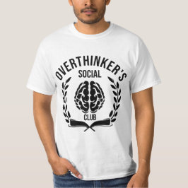 Överanalysarens sociala klubb T-shirt-design T Shirt