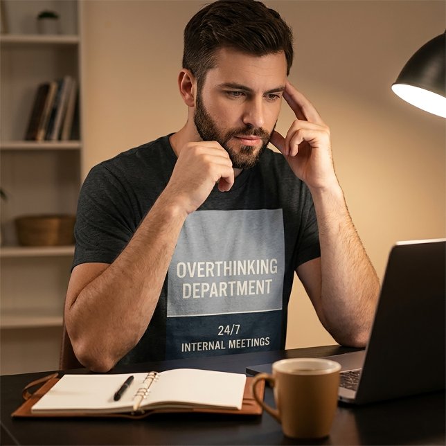 Överanalyserande Avdelning Rolig T-Shirt (Skapare uppladdad)