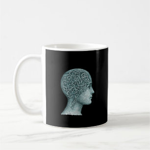 Överanalyserande sinne-mugg • Modern symbol för me Kaffemugg