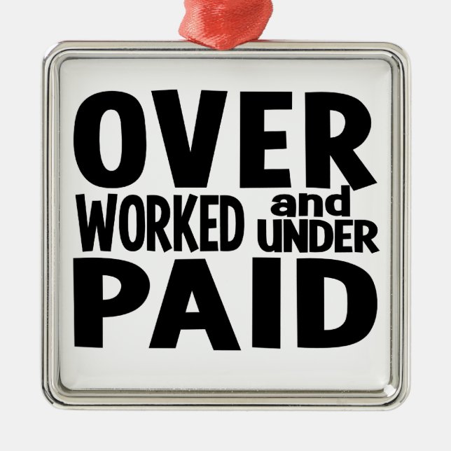 Överansträngd prydnad, anpassade julgransprydnad metall (Framsidan)