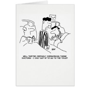 Överarbetad Läkare Hälsningskort