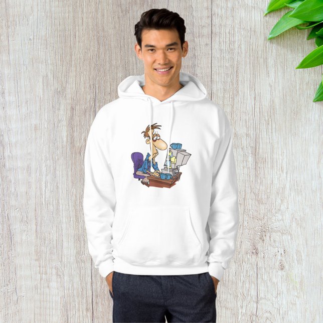 Överarbetade Office Worker-anställda med hög trösk Hoodie (Skapare uppladdad)