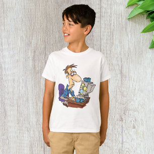 Överarbetade Office Worker-anställda med hög trösk T Shirt