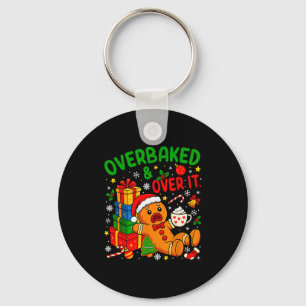 Överbakade och över julgodis gingerbrea nyckelring