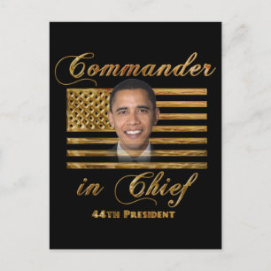 Överbefälhavare för Barack Obama Vykort