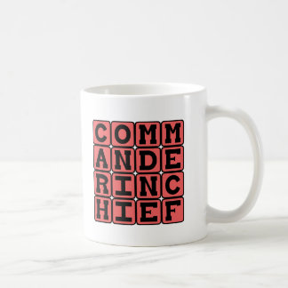Överbefälhavare president kaffemugg