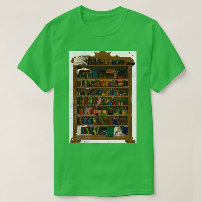 överbefolkad bok fodral Classic TShirt T Shirt (Design framsida)
