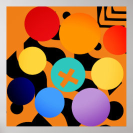 Överbelastning av abstraktens Färgader Poster