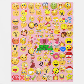 överbelastning av emoji fleecefilt
