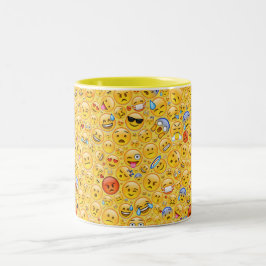överbelastning av emoji Två-Tonad mugg