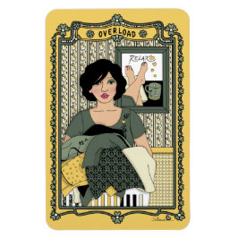 Överbelastning_C_4x6 Kylskåpsmagnet Magnet