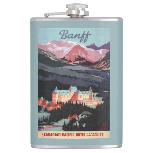 Överblick av den Banff Springs Hotel affischen Fickplunta