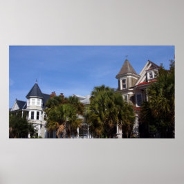 Överblick över Cannon Park, Charleston SC Poster