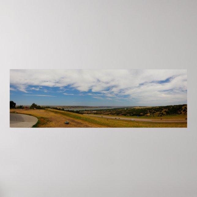 Överblick över Chamberlain, South Dakota Poster (Framsidan)