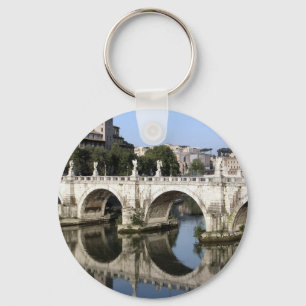 Överbrygga av Castel st Angelo, Rome, italien Nyckelring