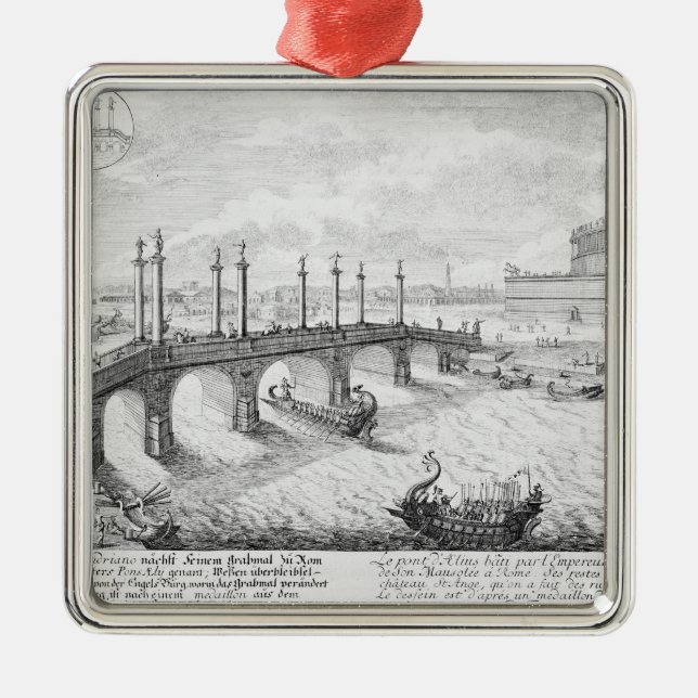 Överbrygga av den Aelius och Hadrians mausoleumen Julgransprydnad Metall (Framsidan)