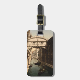 Överbrygga av suckar II, Venedig, italien Bagagebricka