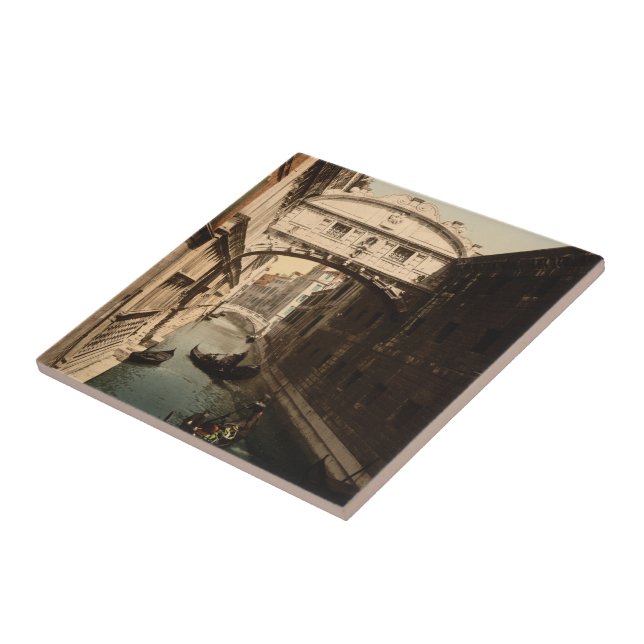 Överbrygga av suckar II, Venedig, italien Kakelplatta (Sidan)