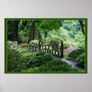 Överbrygga - den Portland japanträdgården Poster