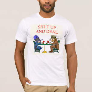 överbrygga designen för leken för pokerkortspel t-shirt