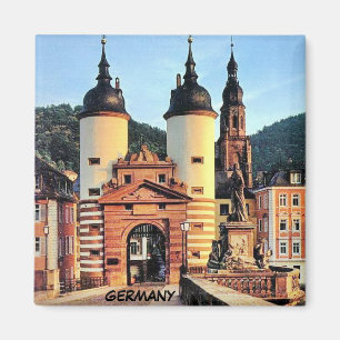 ÖVERBRYGGA GRINDEN, DEN HEIDELBERG TYSKLANDET MAGNET