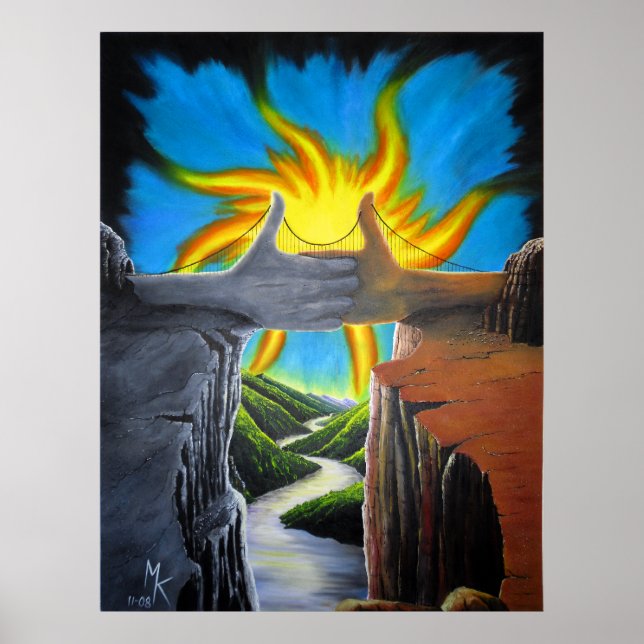 Överbrygga luckorna poster (Framsidan)