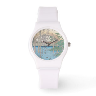 Överbrygga med wisteriaen eller Kameido Tenjin Armbandsur