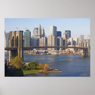 Överbrygga och Cityscape Poster