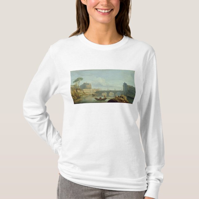 Överbrygga och slottet Sant'Angelo, 1745 Tee (Framsida)