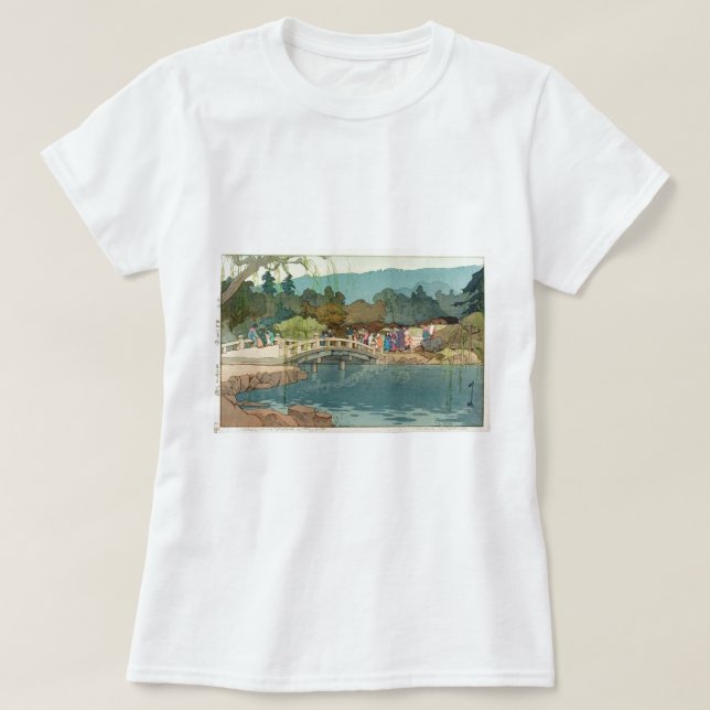 Överbrygga över japansk konst Ukiyo-E för Tee Shirt (Design framsida)