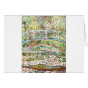 Överbrygga över näckrosdamm - Claude Monet Hälsningskort