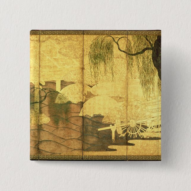 Överbrygga på den Liji floden Knapp (Framsida)