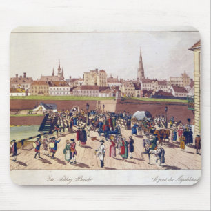 Överbrygga på Leopoldstadt, Wien, 1780 Musmatta
