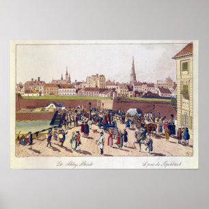 Överbrygga på Leopoldstadt, Wien, 1780 Poster
