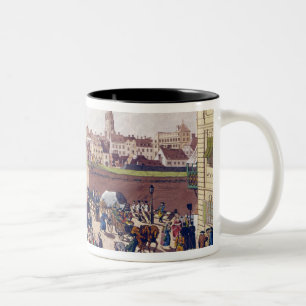 Överbrygga på Leopoldstadt, Wien, 1780 Två-Tonad Mugg