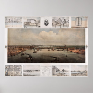 Överbrygga på St Louis Missouri Poster