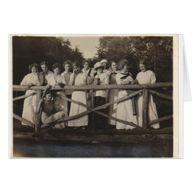 Överbrygga partyet hälsningskort (Framsidan Horizontal)