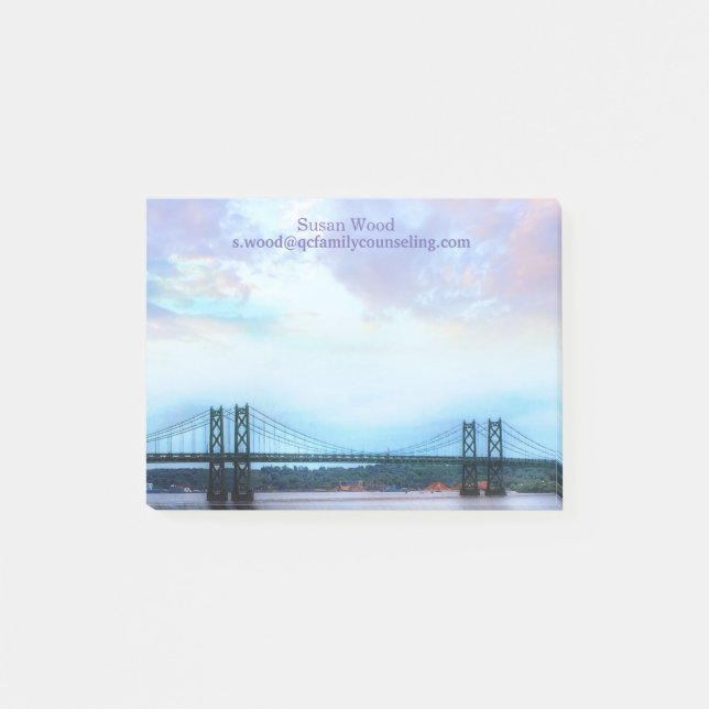 Överbrygga platsaffären som Posta-det noterar Post-it Block (Framsida)