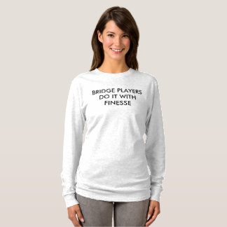 ÖVERBRYGGA spelare gör det med finess - långärmad Tee Shirt