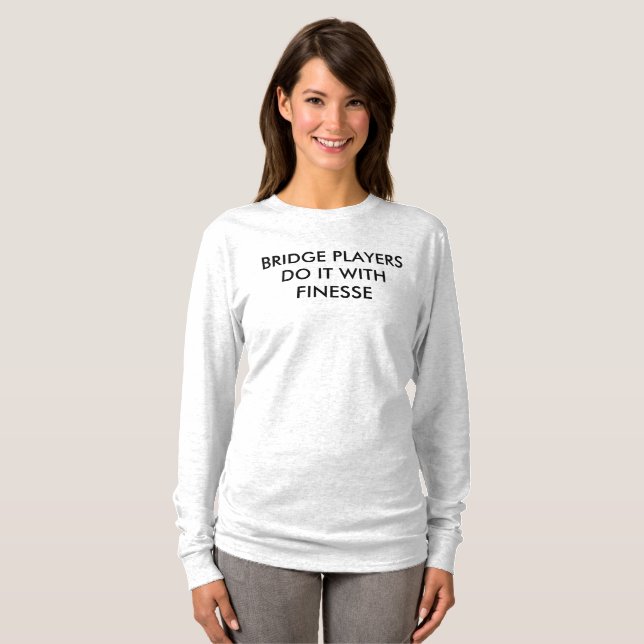 ÖVERBRYGGA spelare gör det med finess - långärmad Tee Shirt (Hel framsida)