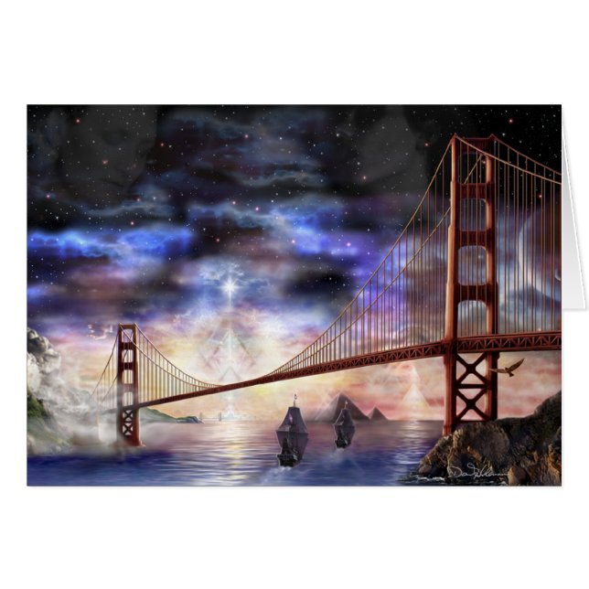 Överbrygga till sanning hälsningskort (Framsidan Horizontal)