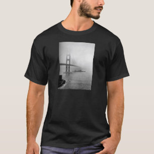 Överbryggar den guld- grinden för vintage USS Sa T-shirt